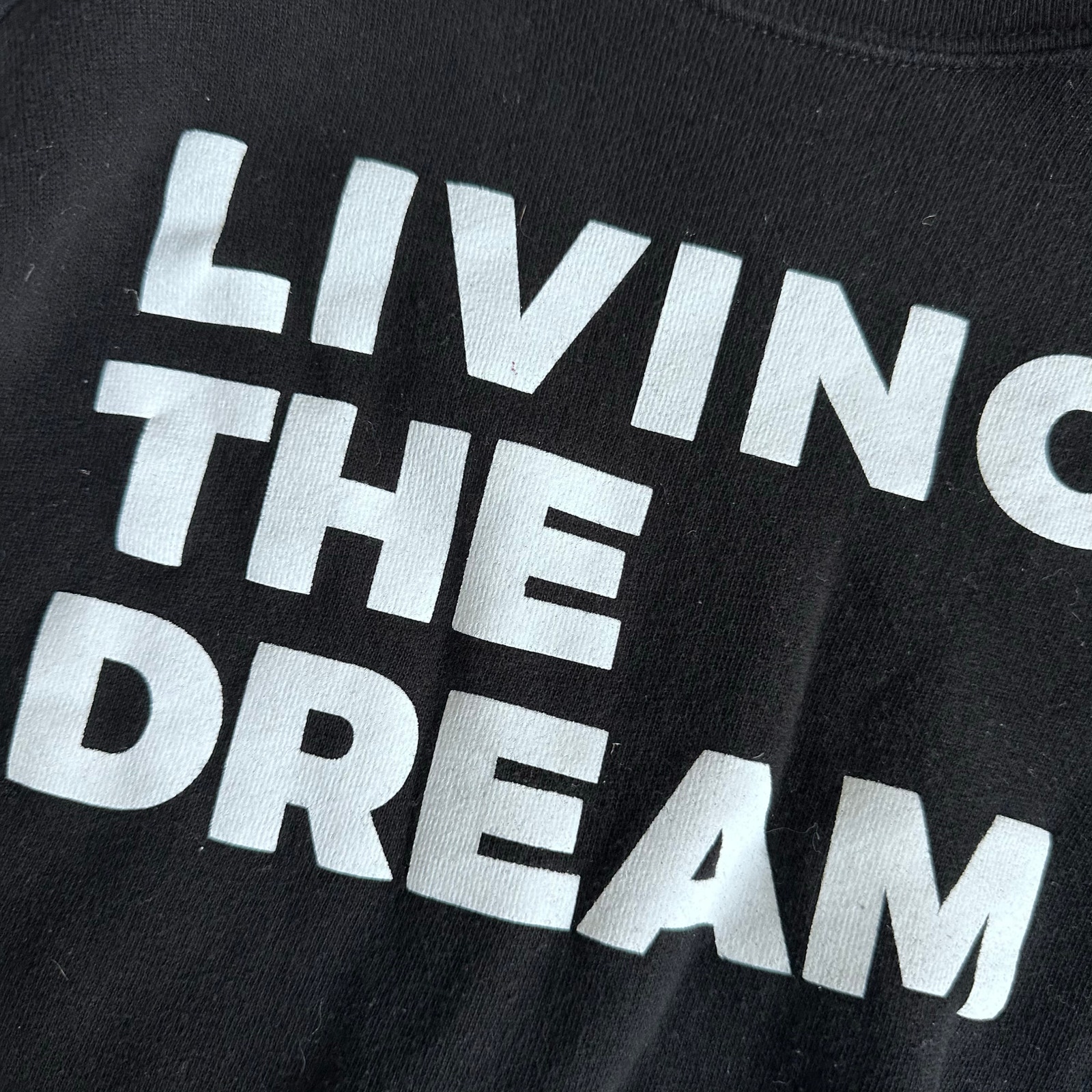Mini Mioche Organic Cotton Black "Living The Dream" Sweatshirt - Size 8 — image 2 of 3